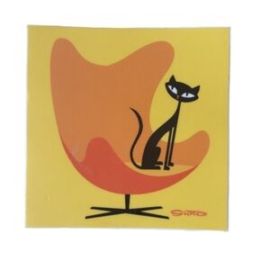 🐈‍⬛ SHAG Mid Century Cat Sticker 🐈‍⬛
